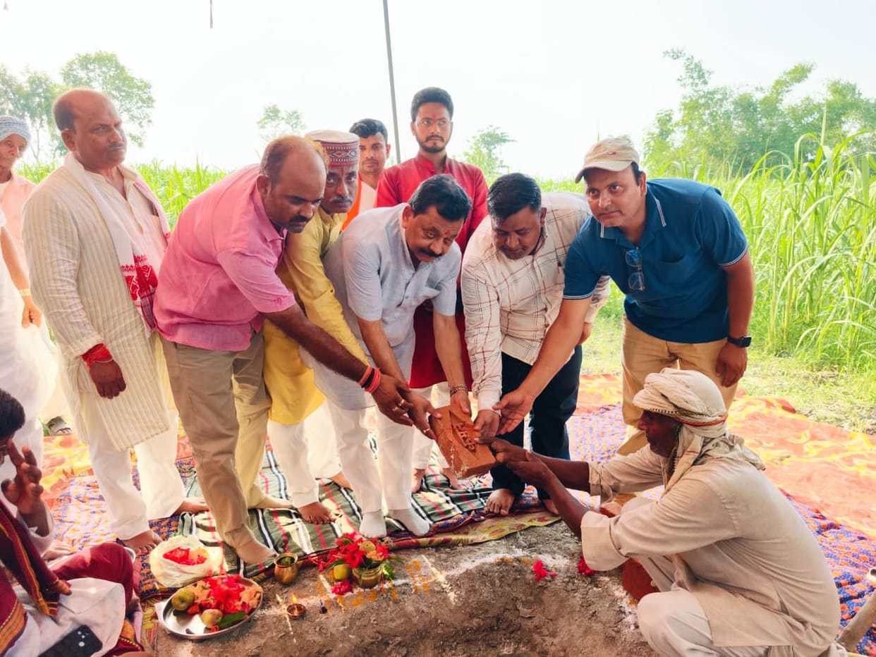 MP inaugurates and lays foundation stones for development works.
