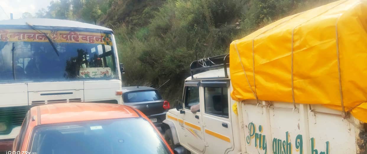 Even a year after the disaster, the department has failed to clear the debris lying on the road