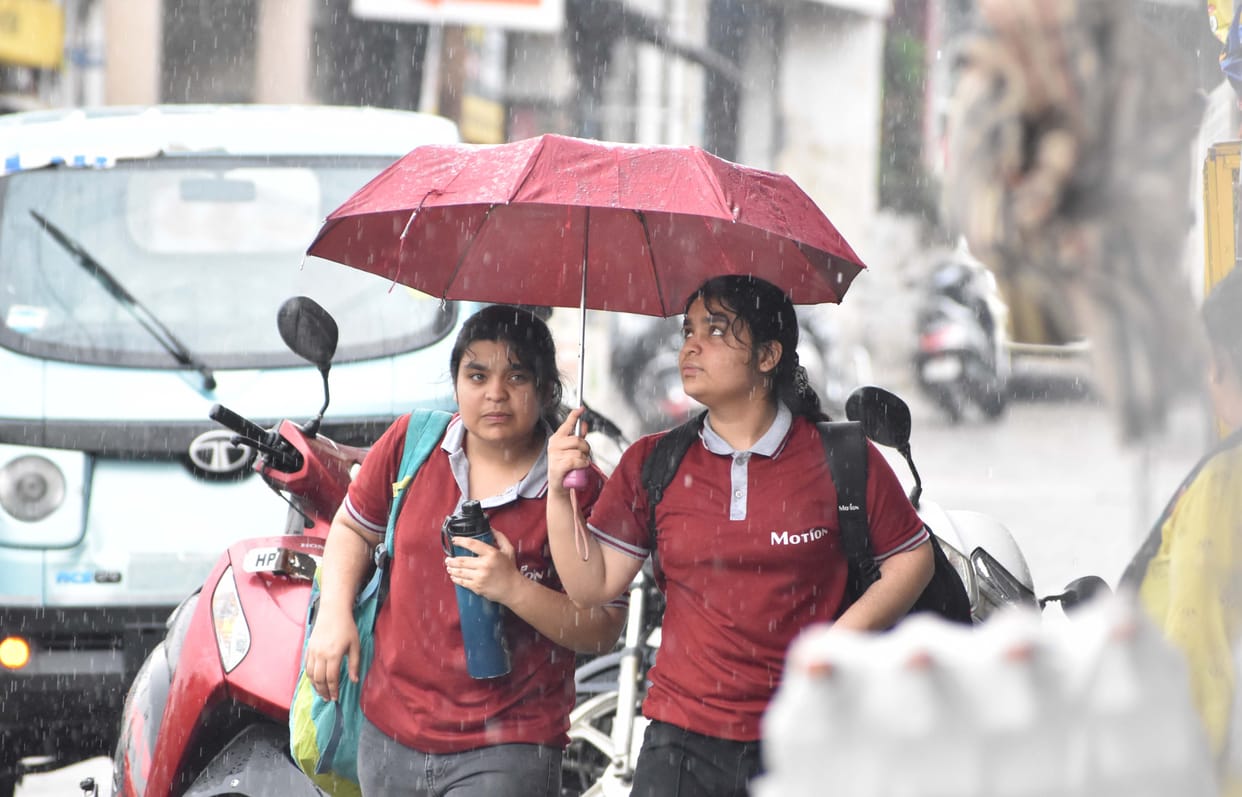 Afternoon rain changed the mood of the weather.