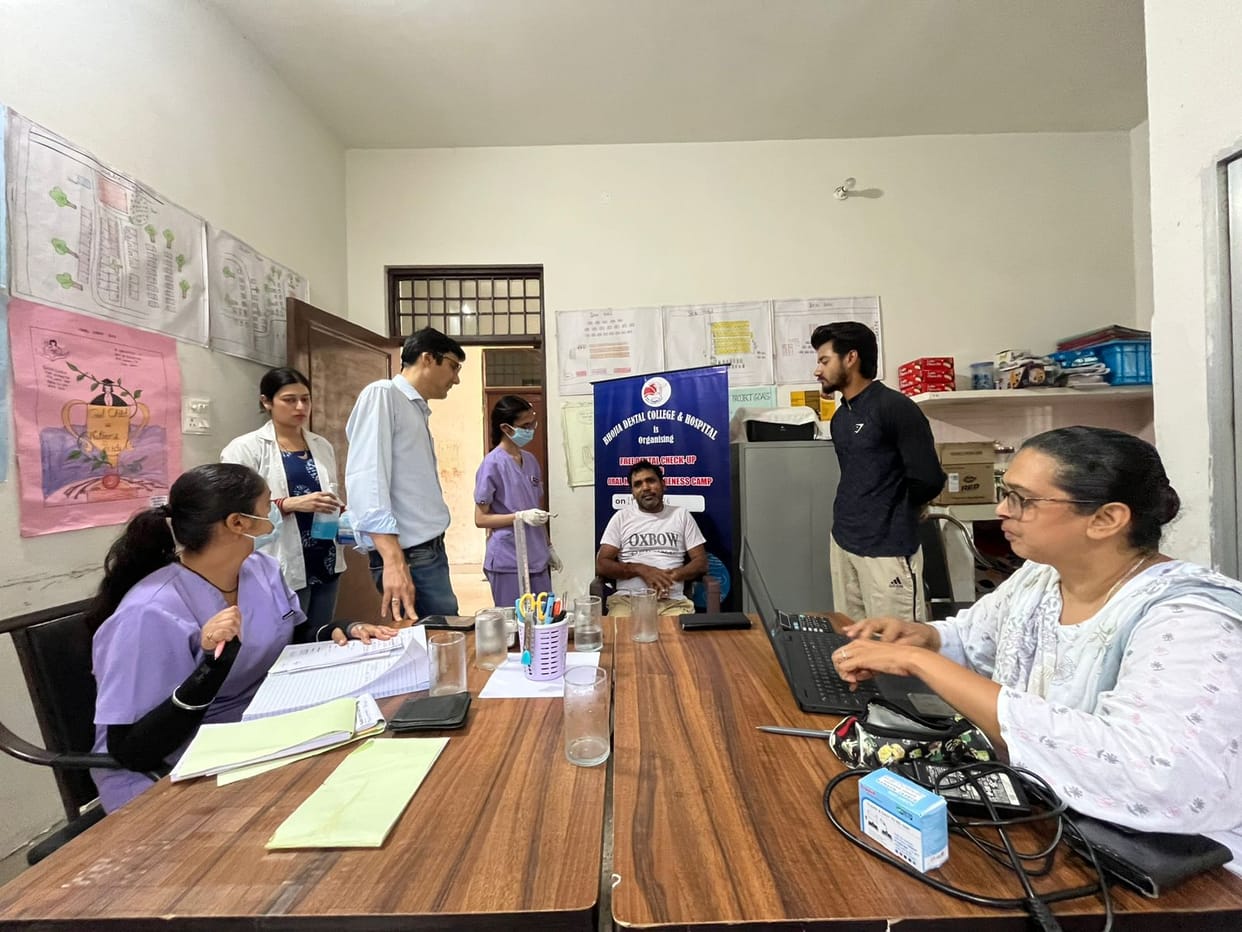 Teeth of 82 people examined at the camp.