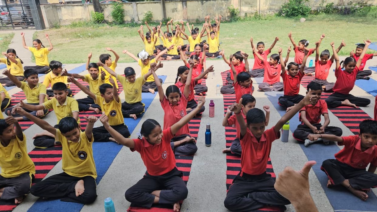 Special yoga session organized at Diara School
