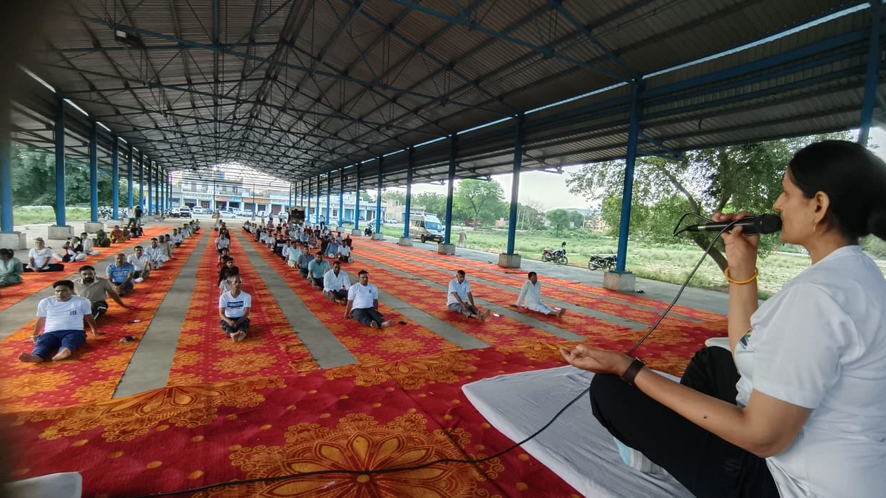 Thousands of people will practice yoga together tomorrow.