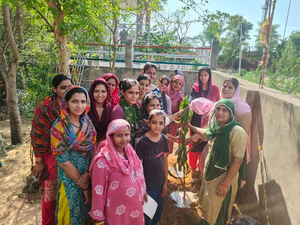 Women will spread the message of greenery by planting 80 saplings.