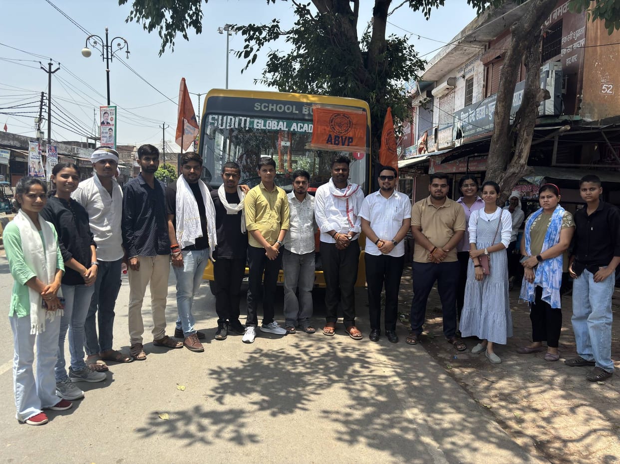 20 ABVP activists leave for Kanpur for the training camp.