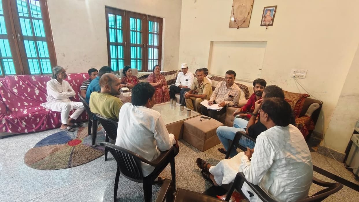 BJP State President deliberates on welcome arrangements.