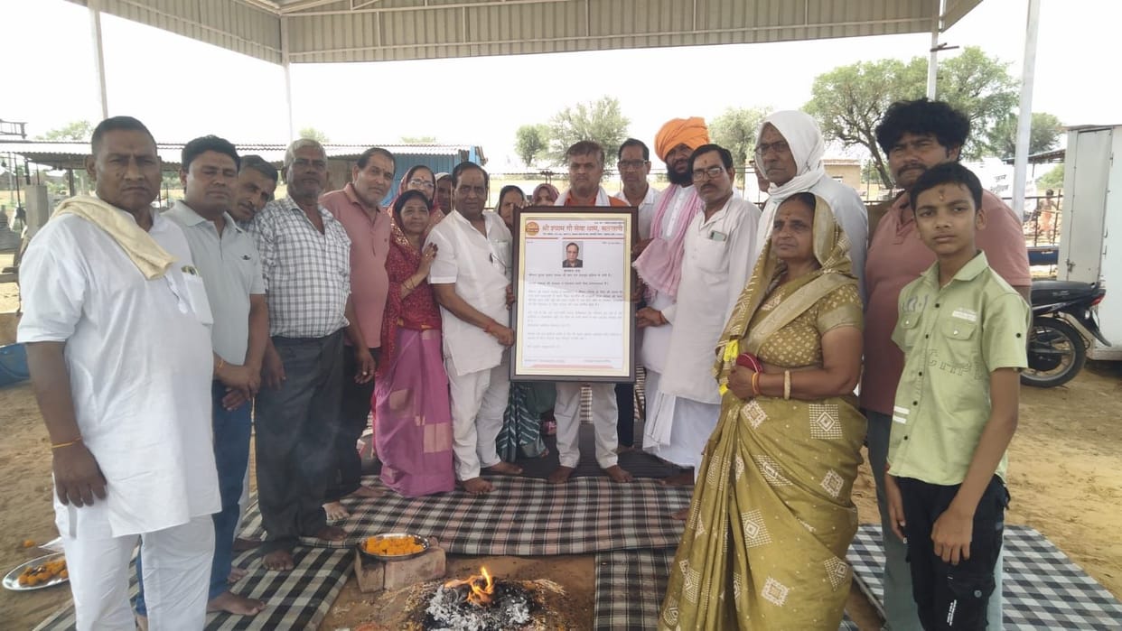 New shed constructed for cattle at Satnali Gaoshala.