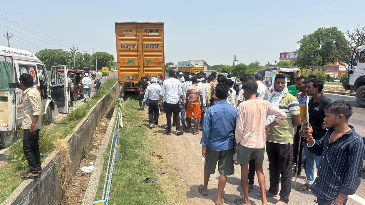 Pharmacist and his friend killed in collision with a container truck.