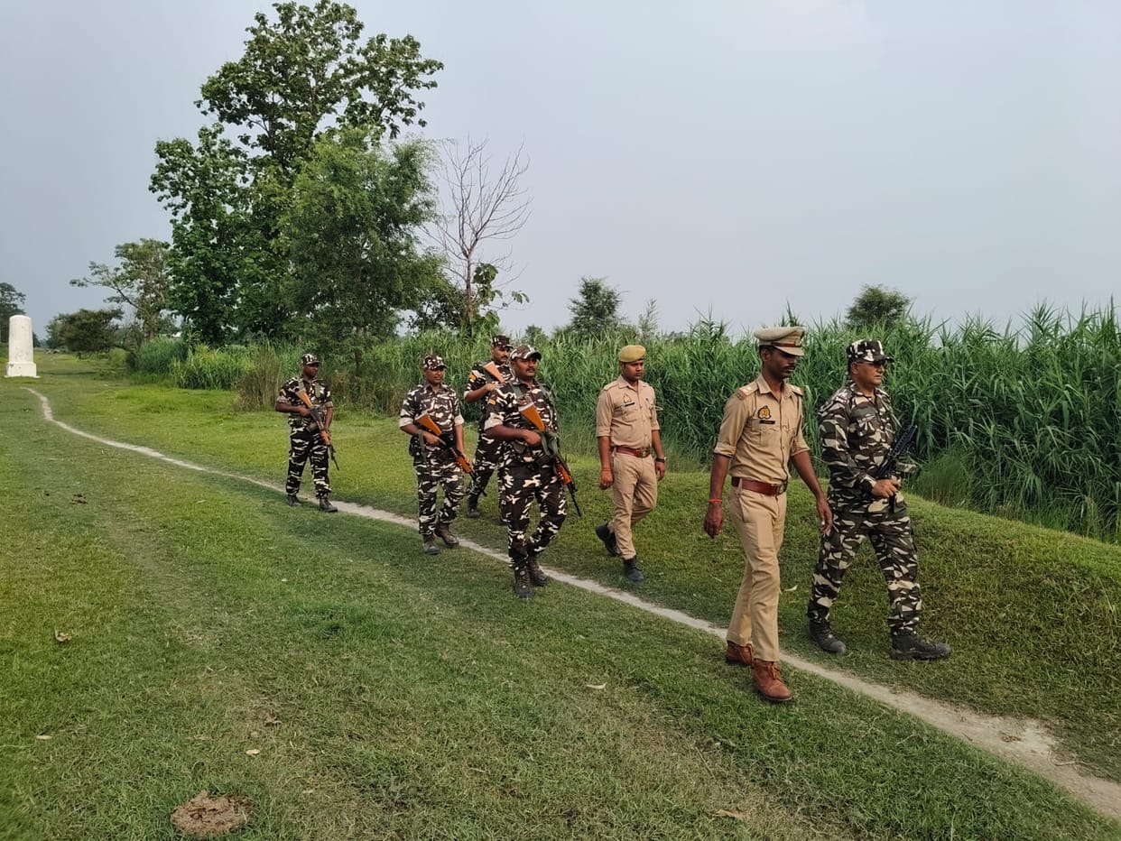 Muharram: Vigilance heightened at the border; joint team conducts flag march.
