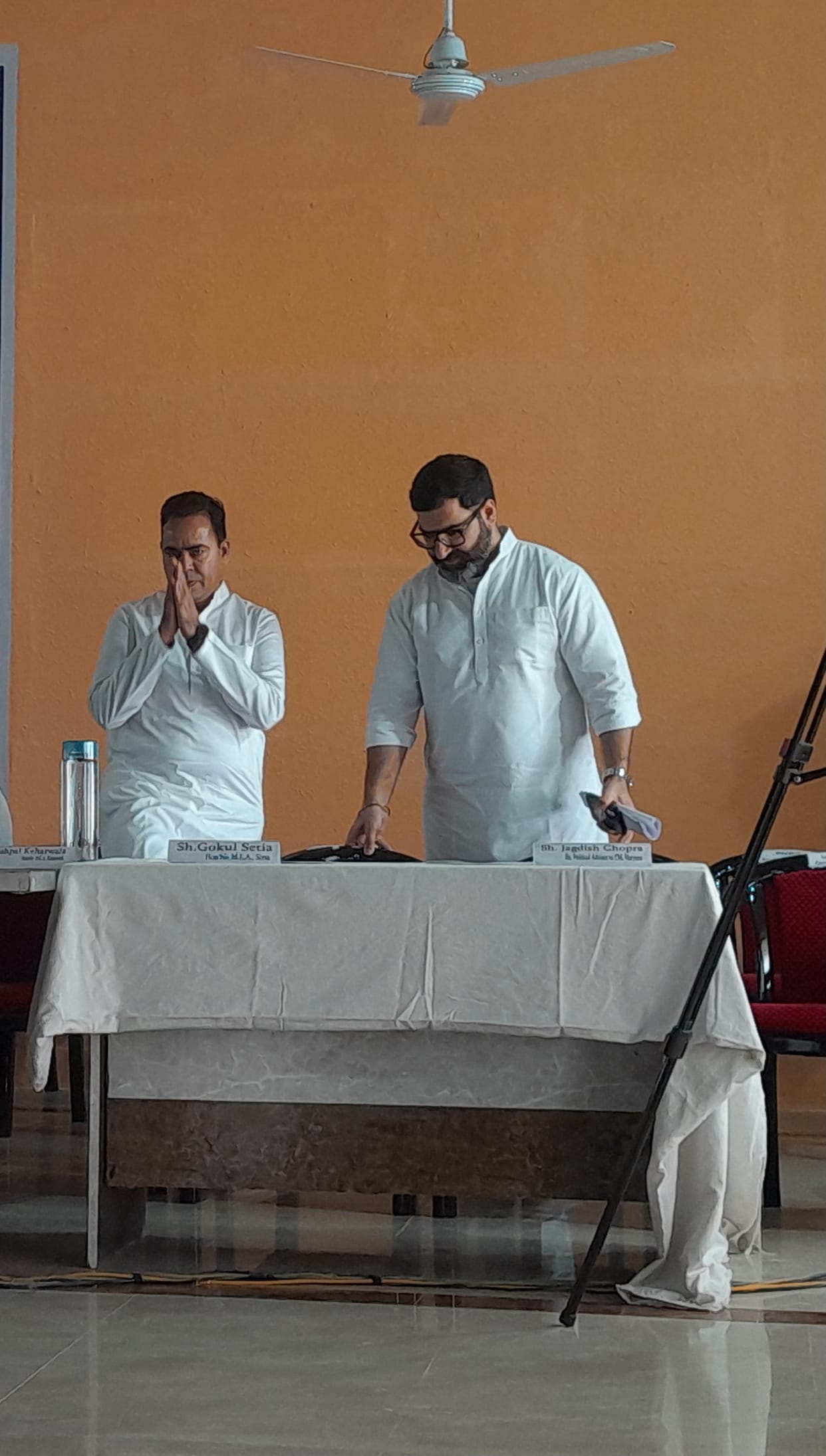 Congress MLAs got a chance to speak.
