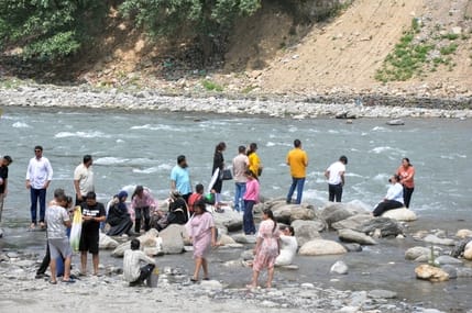System submerged in the Beas... no arrangements to rescue tourists.