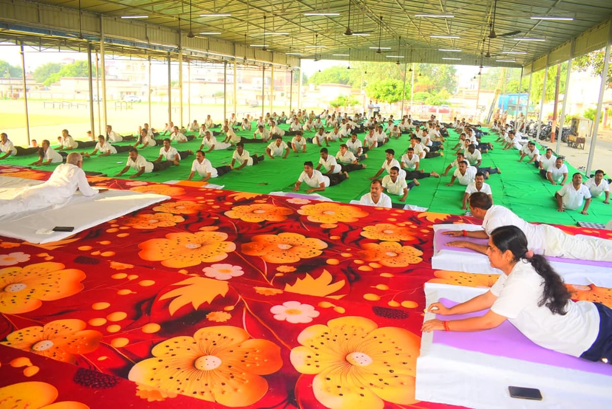 Yoga took place in government-corporate offices on the fifth day
