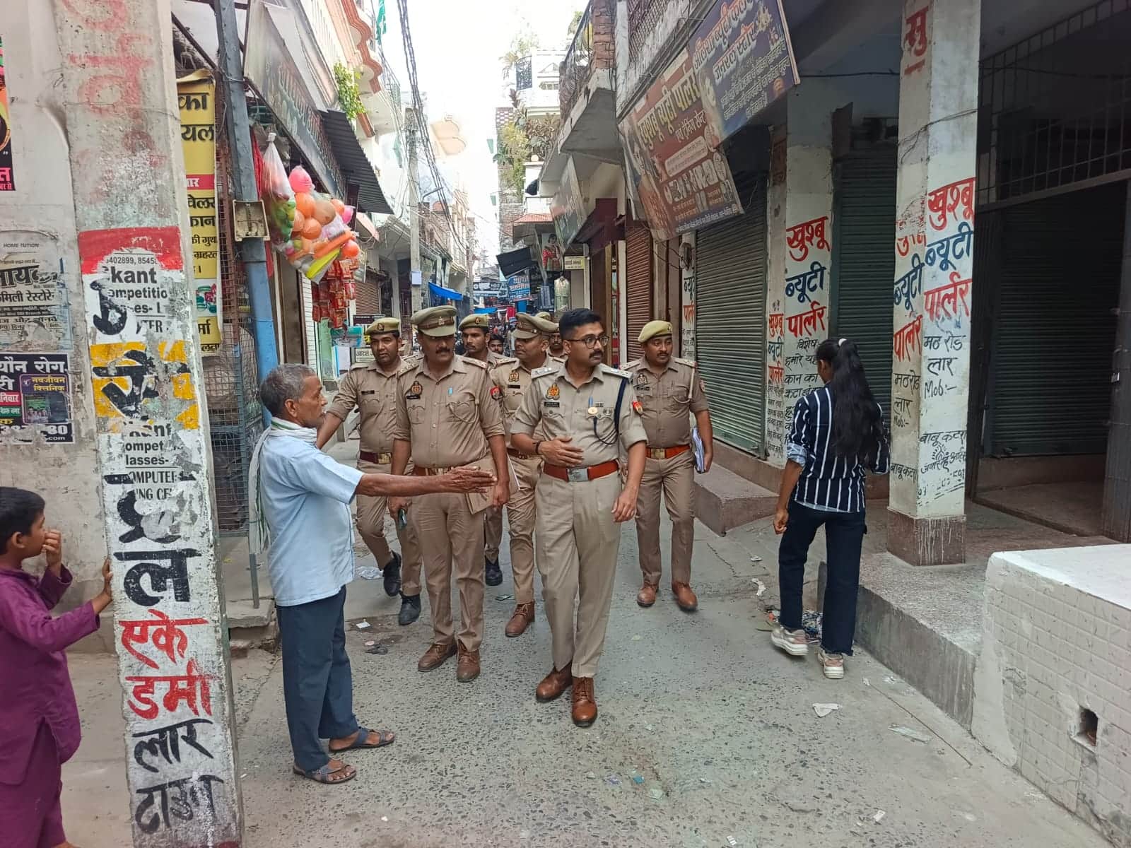 लार में निकलने वाले मुहर्रम जुलूस के रूट को देखते एसपी