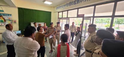 NEET Exam Mock Drill Testing security document verification and CCTV arrangements at five exam centers