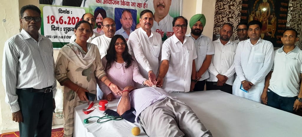 56 units of blood collected at the camp