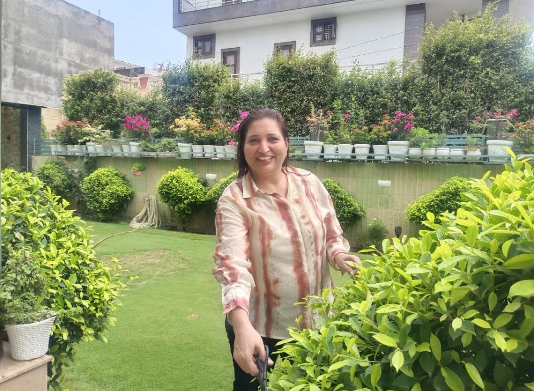 Dr. Raman Sukhija's garden is a haven of fragrance