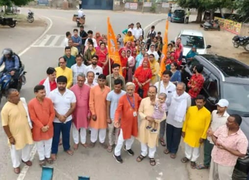 Circumambulation of the Baba Mohanram Kali Kholi Temple concluded.