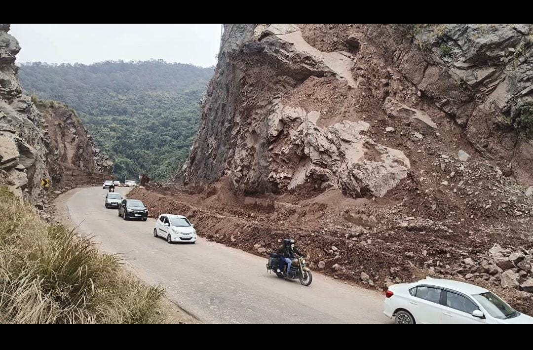 Efforts intensified to make the Swarghat-Nerchowk four-lane road safe before the monsoon.