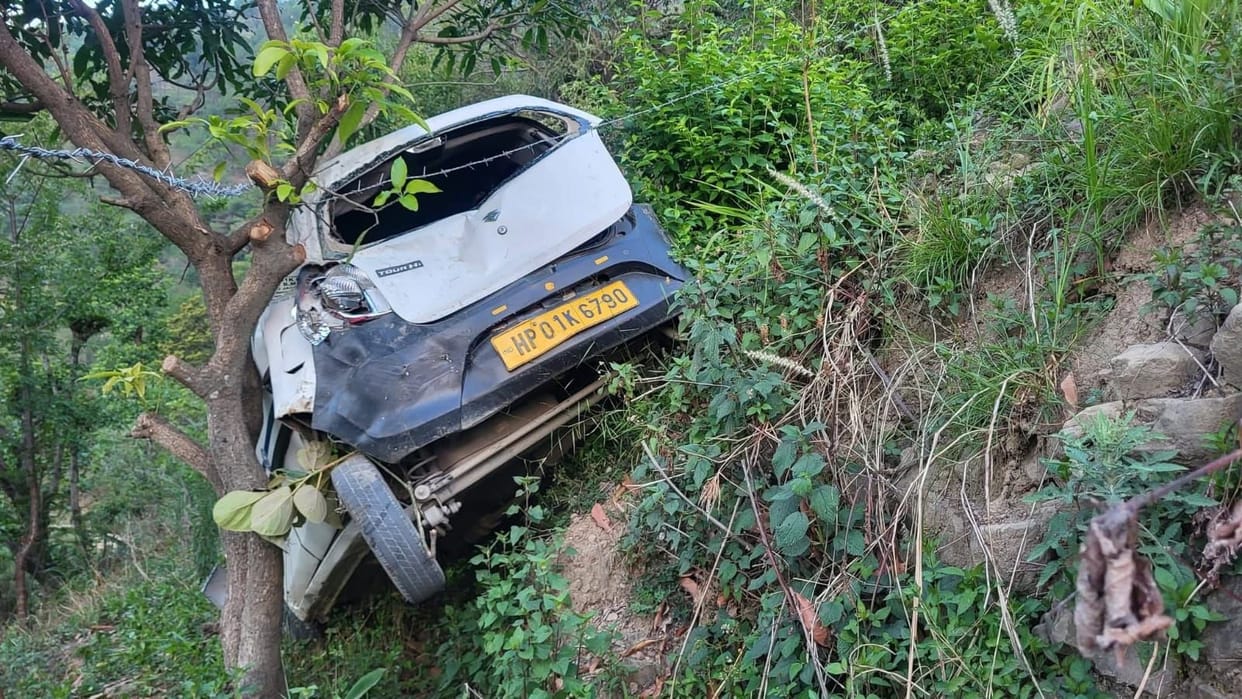 Only son dies in road accident; two injured.