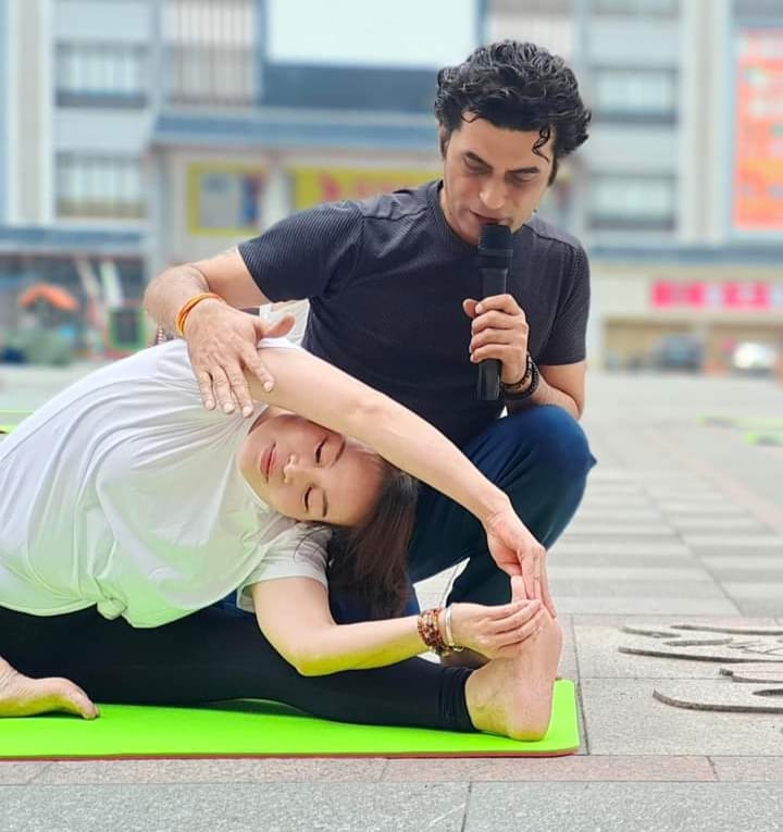 Youth from Shamli are spreading the message of yoga as far as foreign lands.