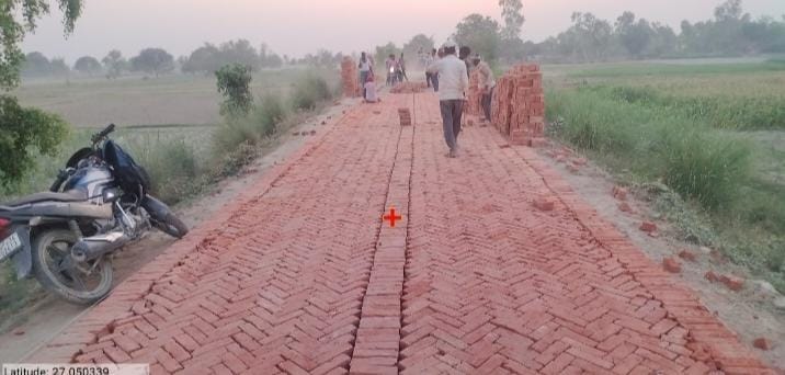 Substandard material is being removed from the dam, and top-quality bricks are now being laid