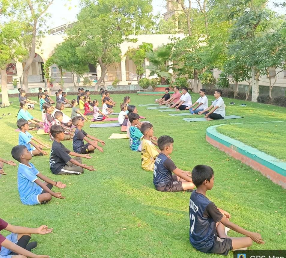 International Yoga Day celebrated with enthusiasm in Belrakha School