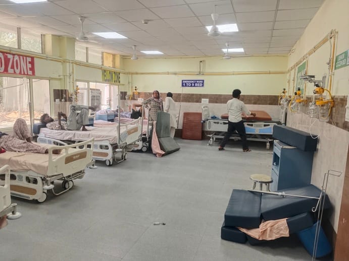 Cleanliness drive conducted at the Civil Hospital