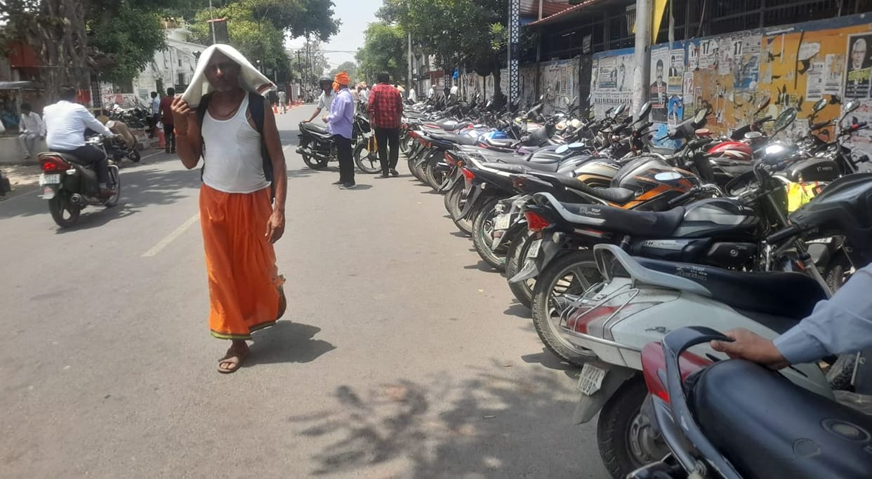 Footpaths have disappeared from the roads... navigating on foot amidst the traffic is difficult.