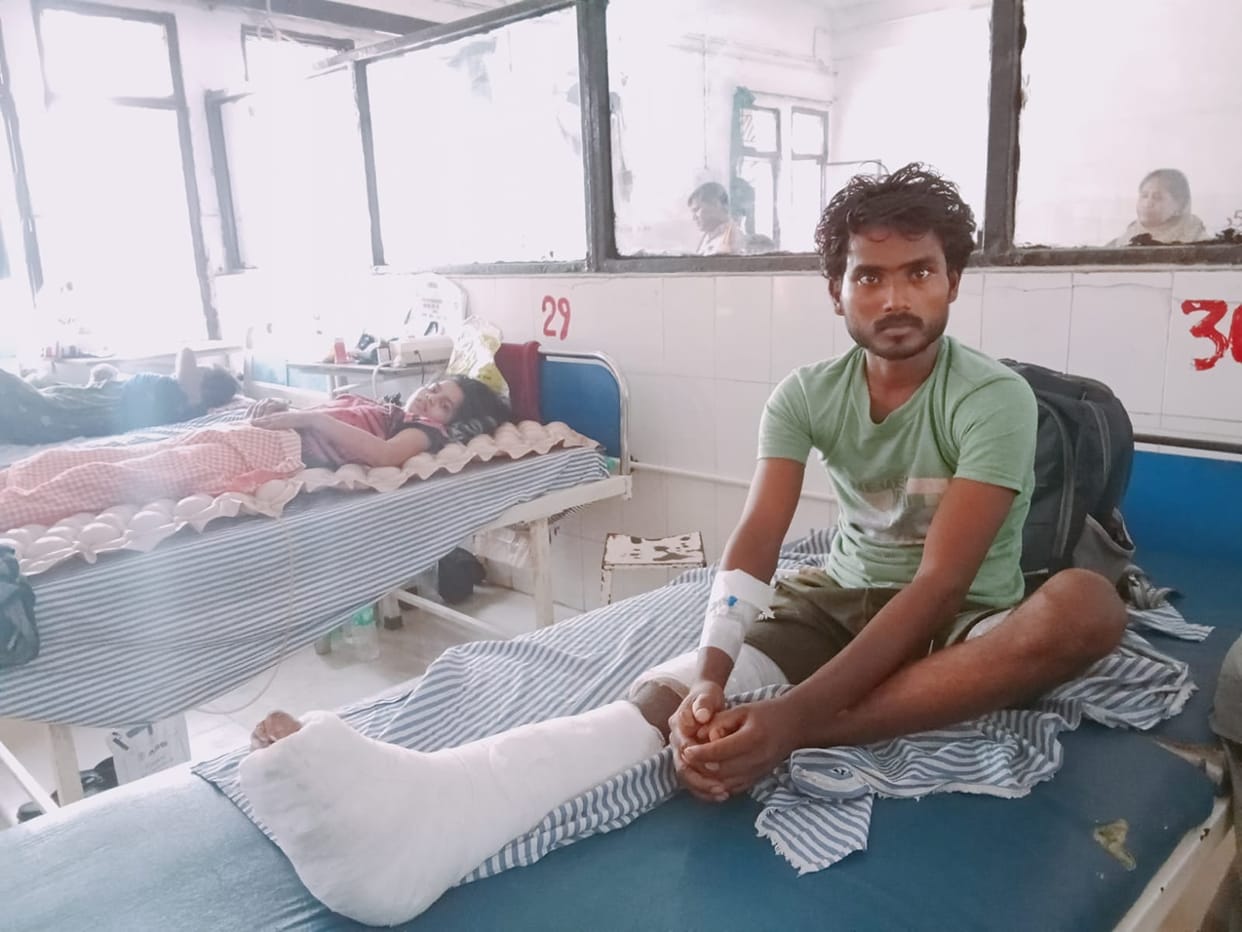 Nine orthopedic surgeries are performed daily; surgical implants are procured from a specific shop rather than Amrit Pharmacy.
