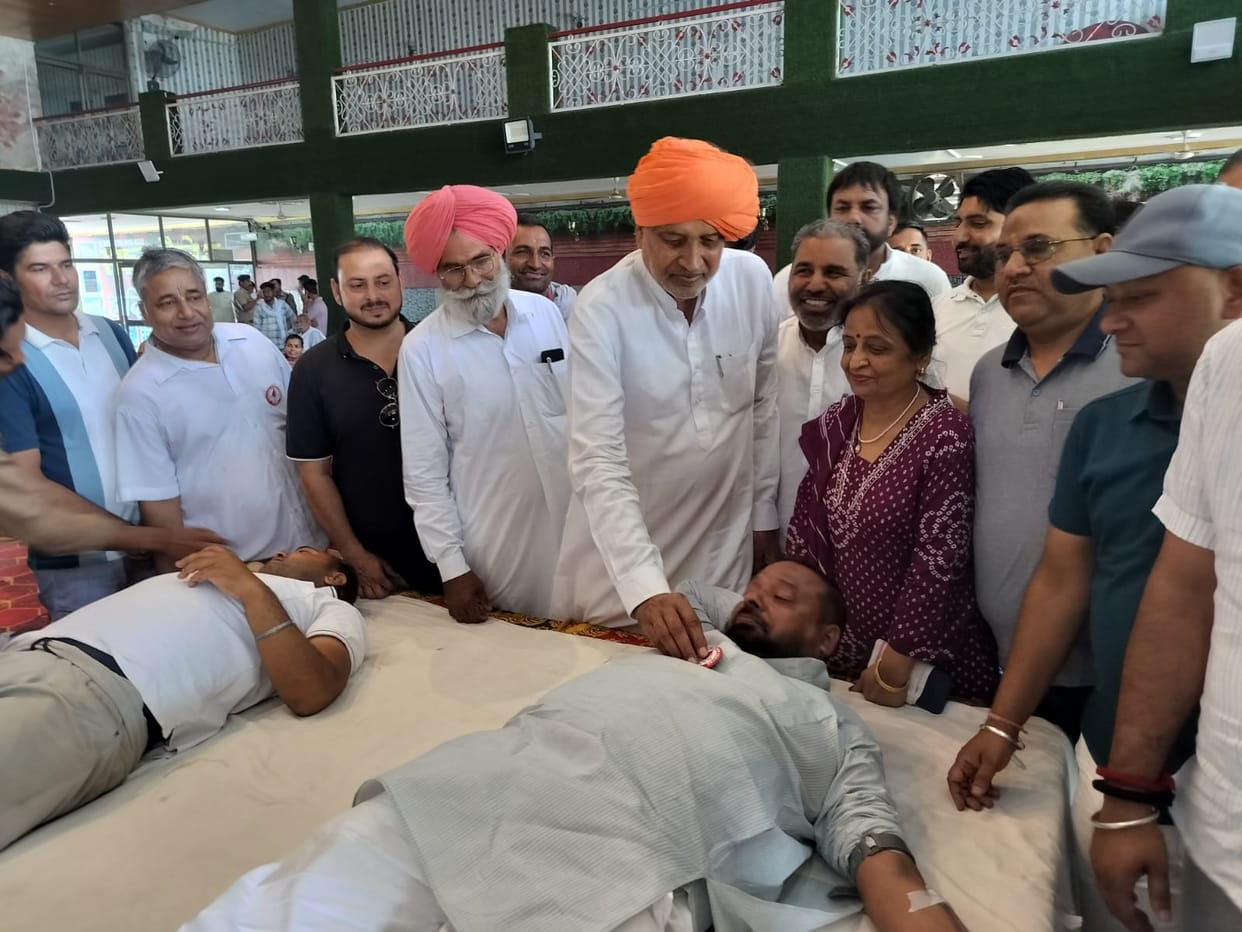 95 units of blood collected at two camps
