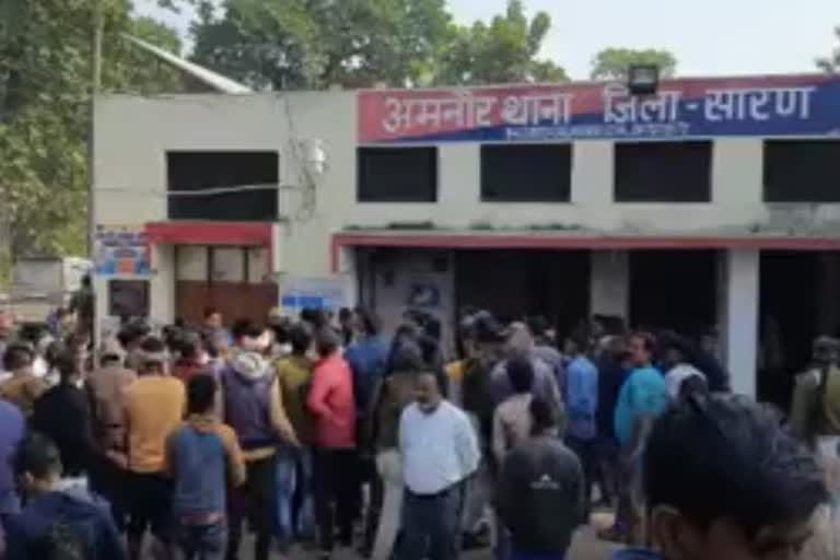 A fight broke out over a land dispute in Amanour, Chhapra, where a young man was beaten to death;