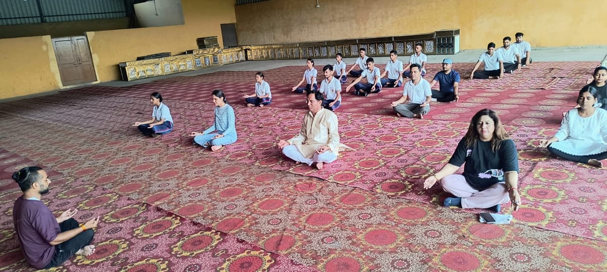 Teachers pledged to practice yoga regularly.