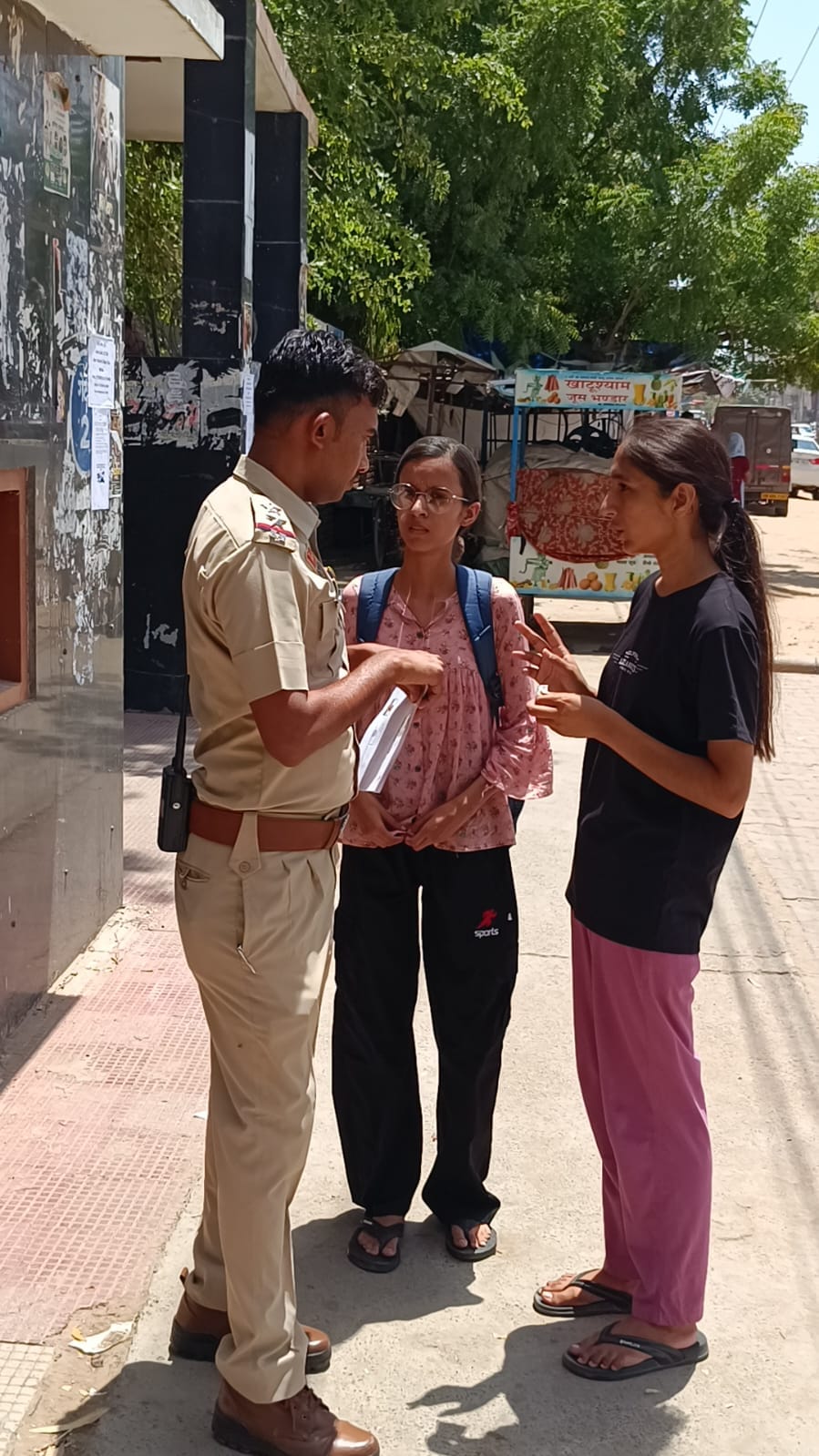 268 candidates remained absent; CAPF personnel took charge.