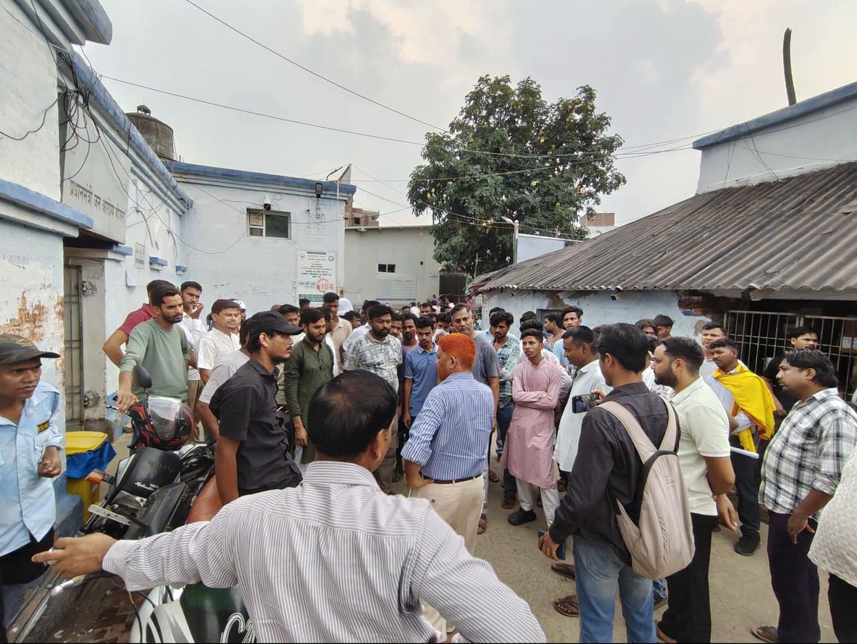 Two Killed, One Injured in Road Accident Near Ledha Mor, Uproar at Sadar Hospital