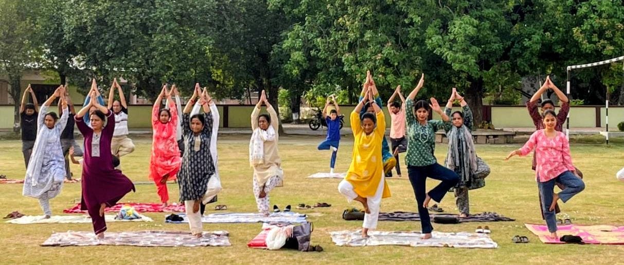 Conveyed the message of adopting regular yoga