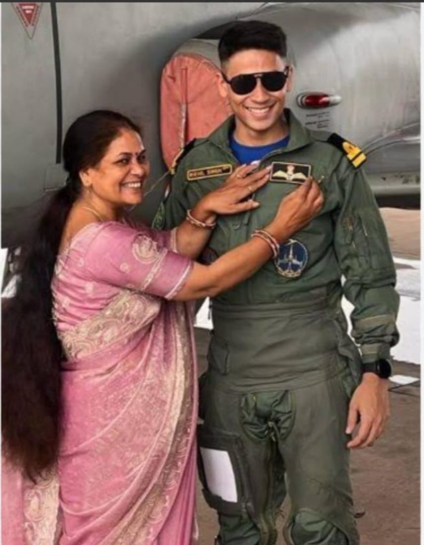 Father's dream fulfilled: Lieutenant Nikhil becomes a Navy pilot.