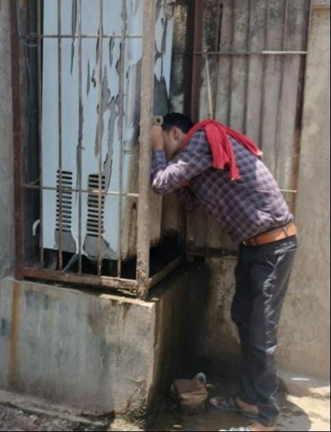 Scorching heat leaves people distressed; heatwave alert issued.