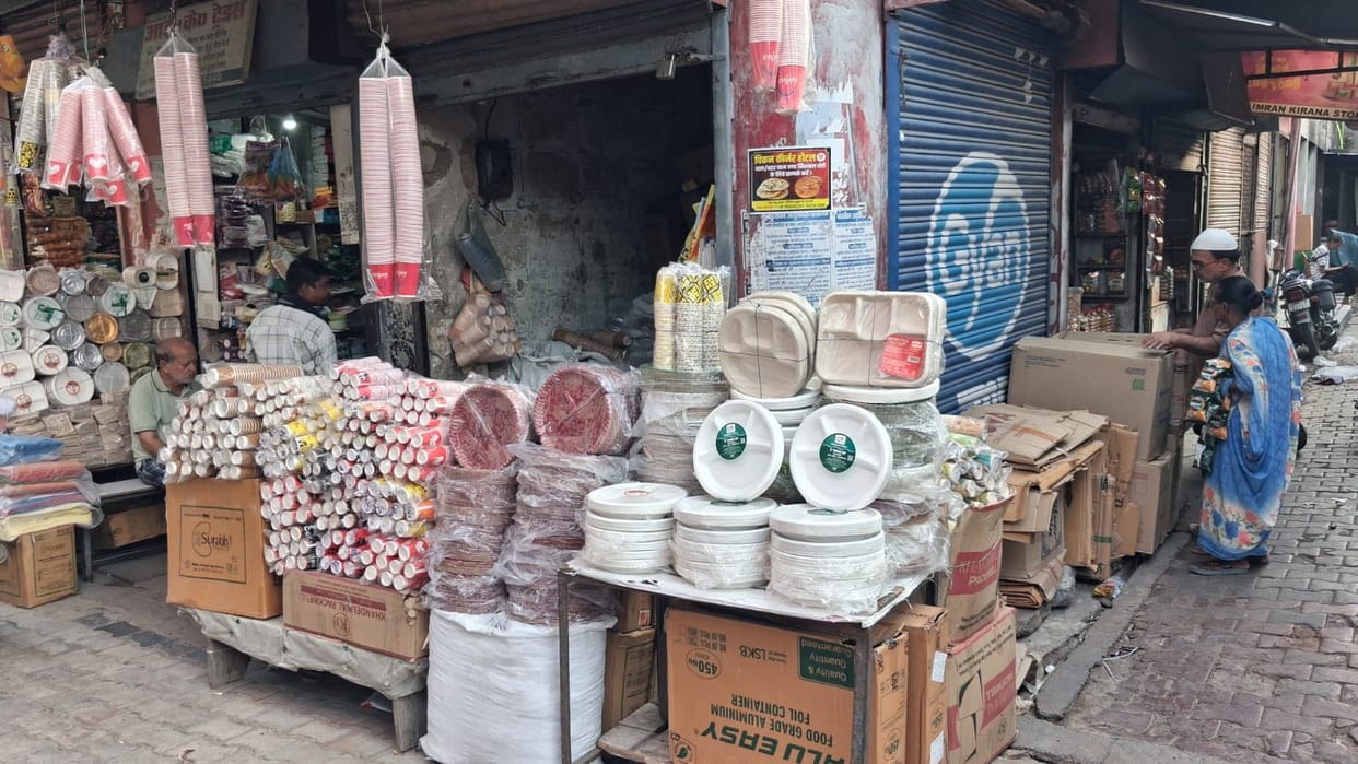 A surge in activity from the grocery sector to the market for leaf-based plates and bowls; shoppers are flocking in.