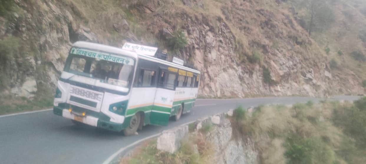 Now, a bus on the Chamba-Khajjiar route that has broken down is at Mangla.