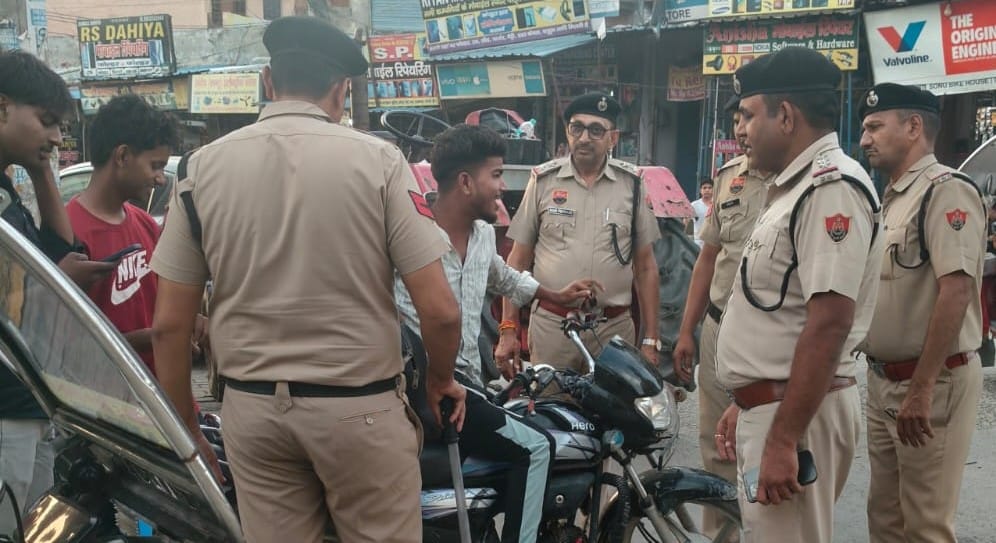 Police patrolled the markets and checked security arrangements.