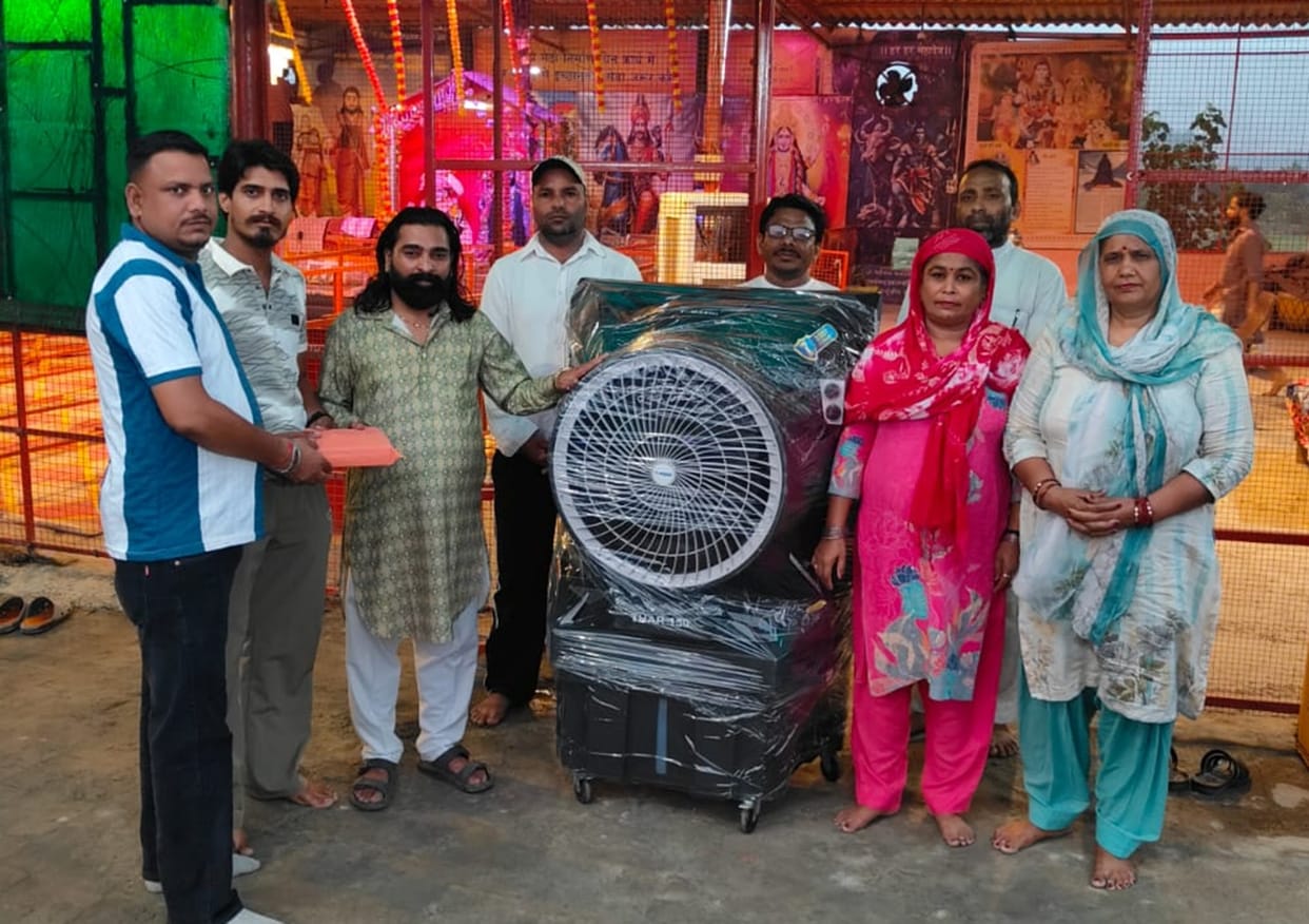 Cooler donated to Goga Madi Gorakshak Dham
