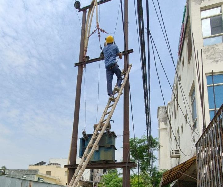 Power supply was disrupted for four hours in the city and seven hours in the villages.