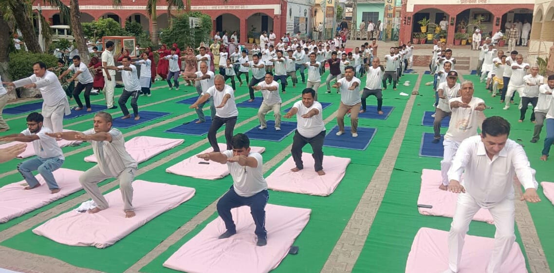 MLA Nikhil Madan did not attend the yoga session; the SDM took charge.