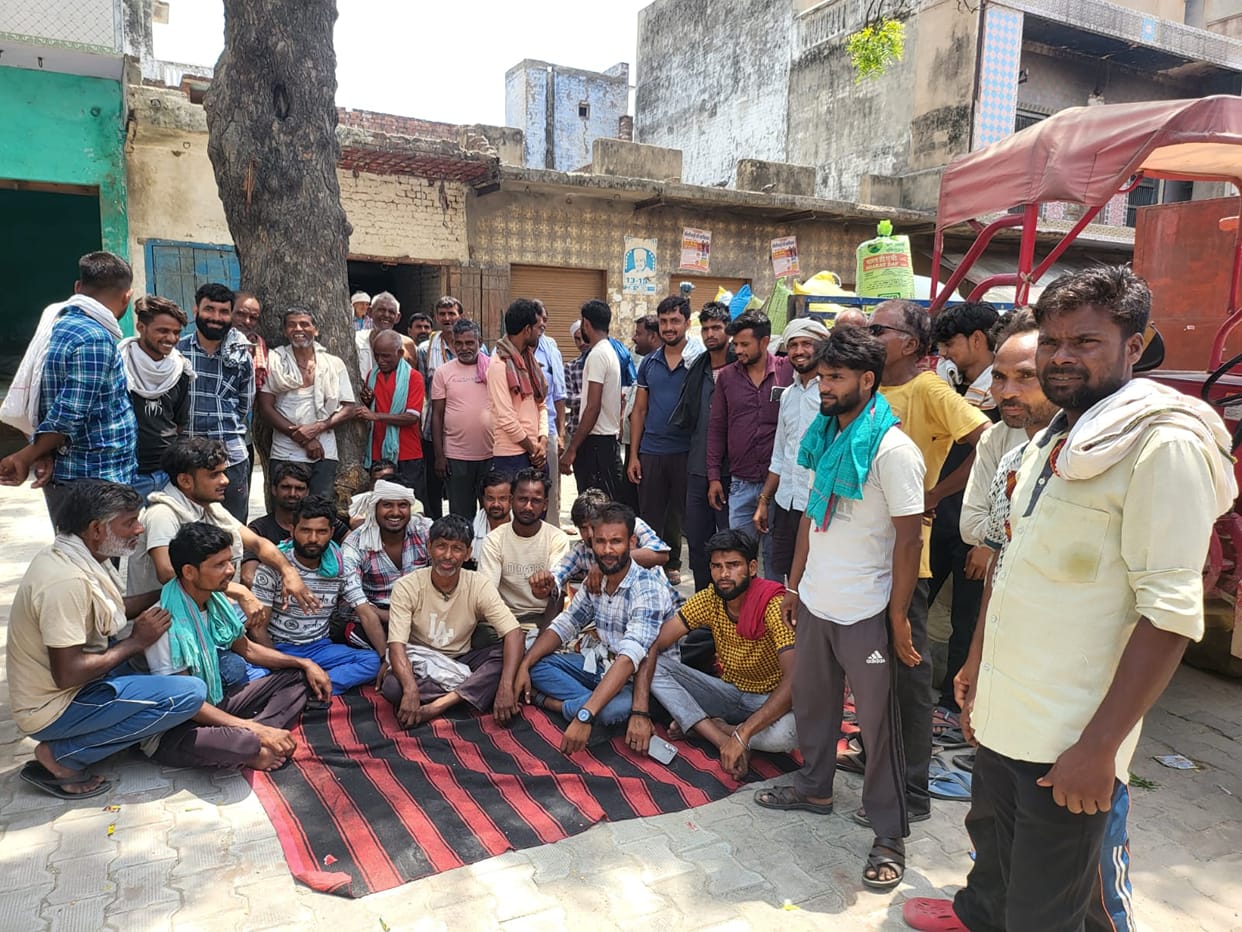 Workers went on strike to demand a wage increase.