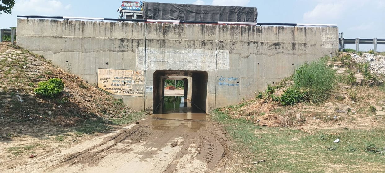 Waterlogging in underpass; commuters facing inconvenience