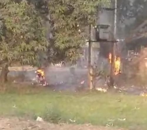 Power and water supply cut off for 23 hours; families spent the night in the park