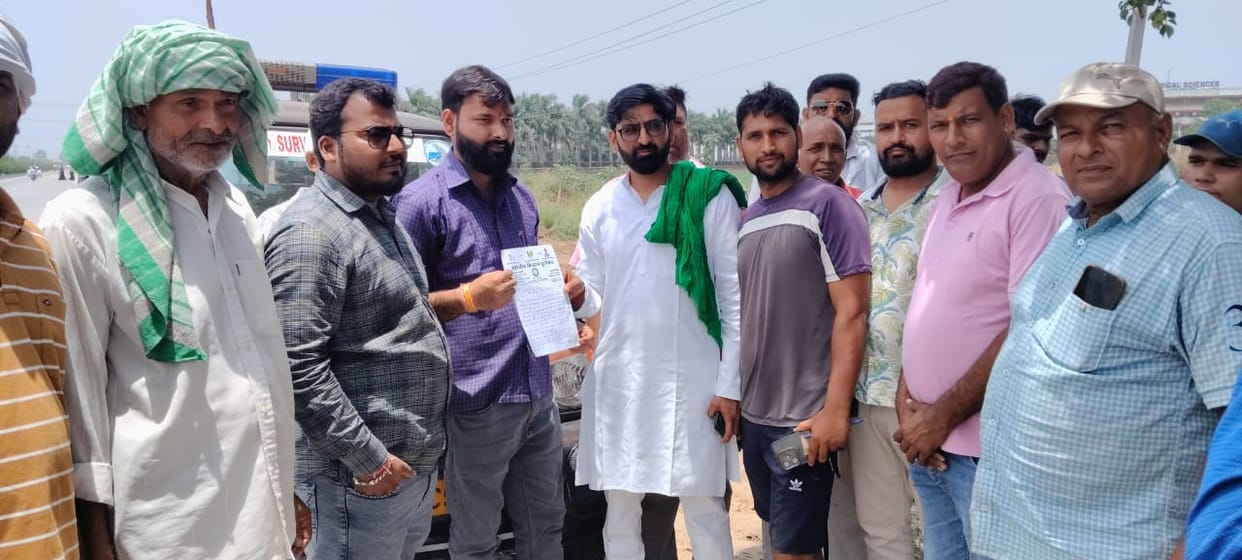 BKU halts overbridge construction work right at the start.