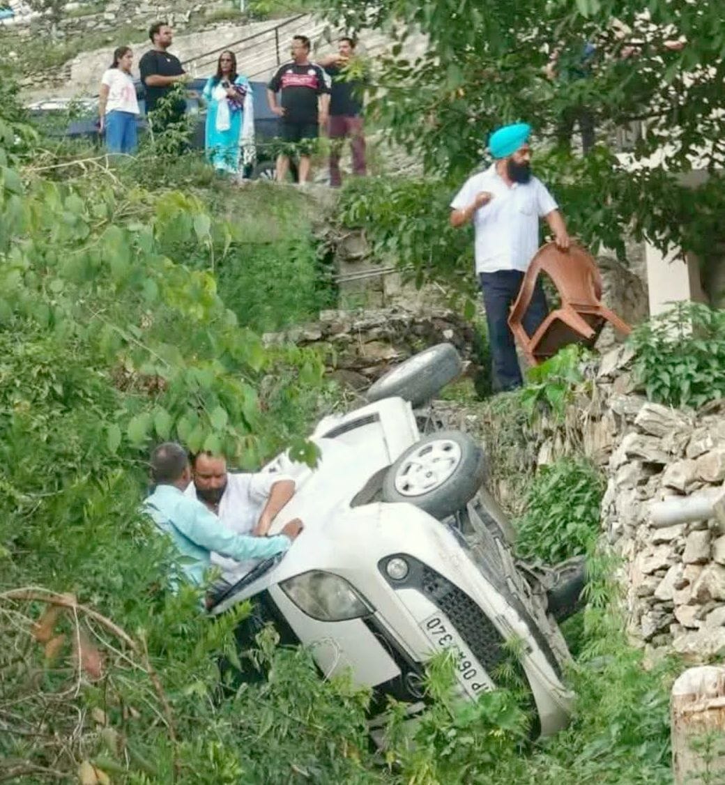 Tata Nano rolls off the road in Nirmand