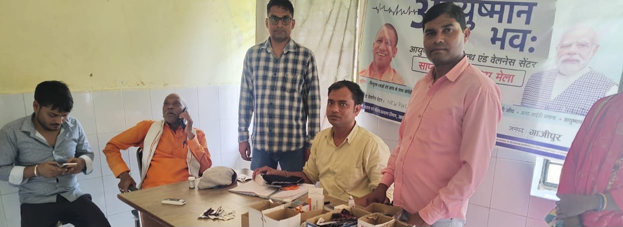 Patients suffering from viral fever, diarrhea, and the common cold arrived at the health fair.