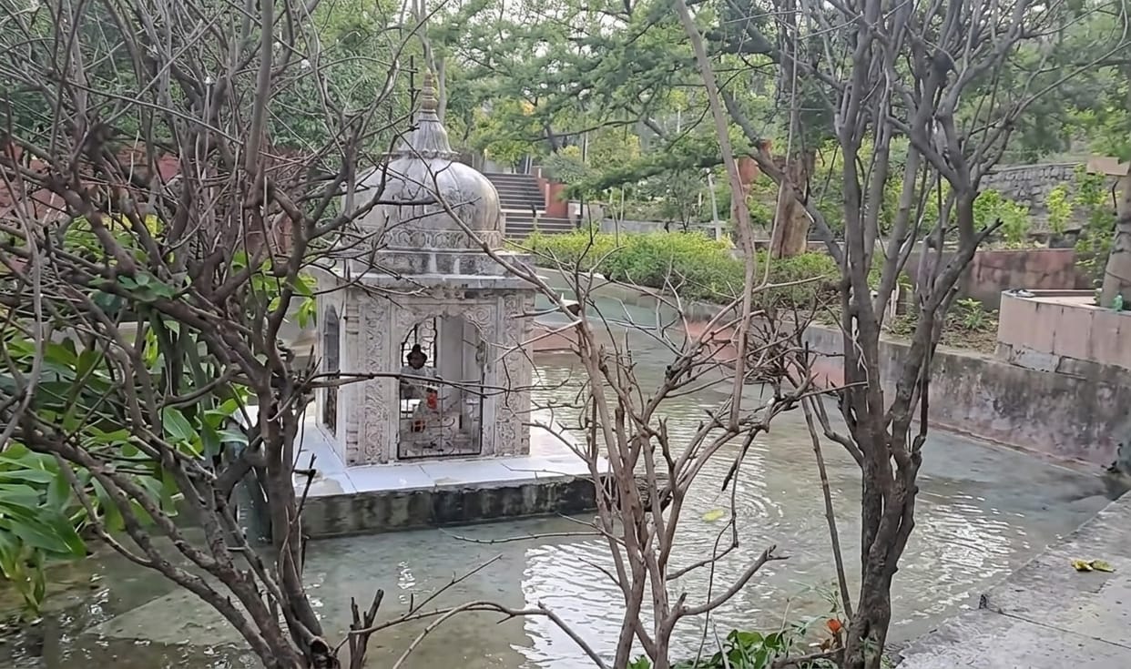Over 600 trees withered due to waterlogging in the Parson temple complex.
