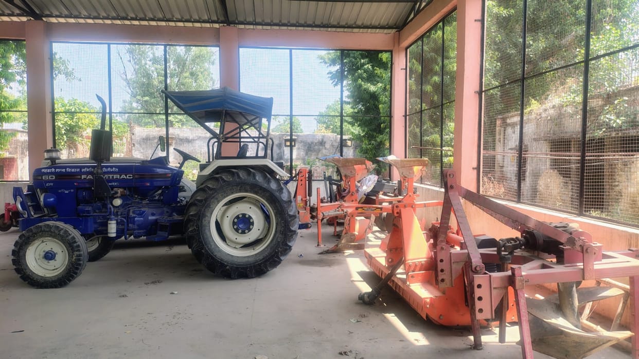 Expensive agricultural machinery will now be available on rent.